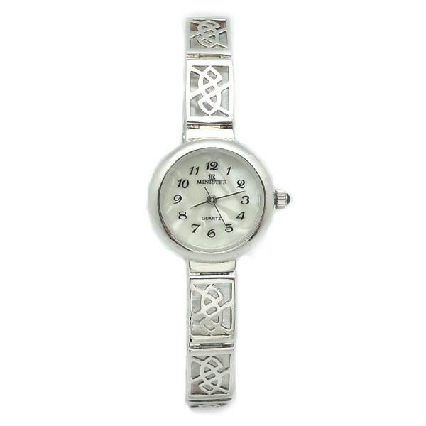 Ladies watch, in sterling silver, finished in smooth silver.