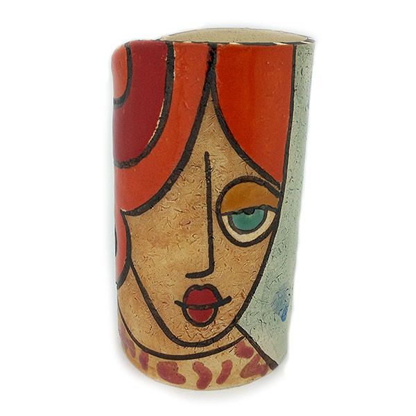 Lapicero chica, en cerámica.