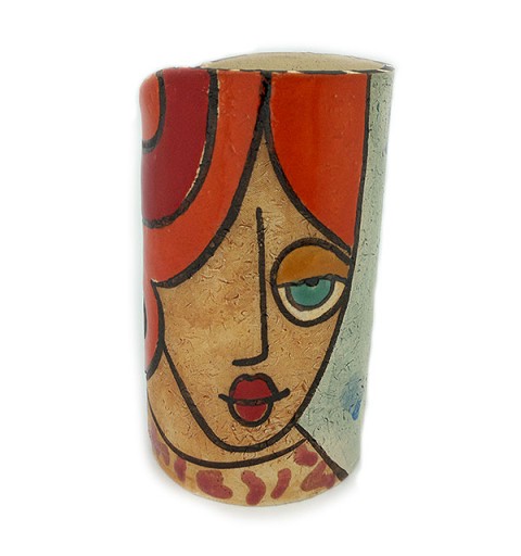 Lapicero chica, en cerámica.