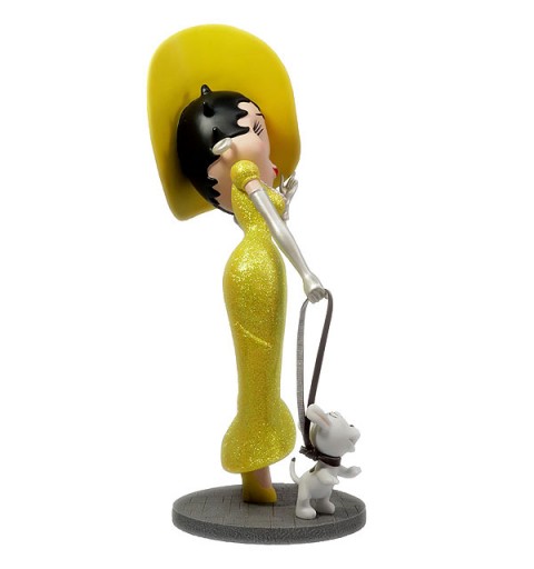 Betty Boop with Pudgy, yellow dress.