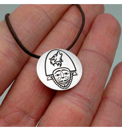 Colgante, cigarrón pequeño, en plata de ley