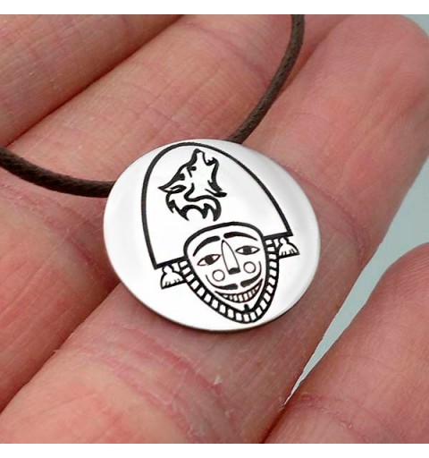 Colgante, cigarrón pequeño, en plata de ley