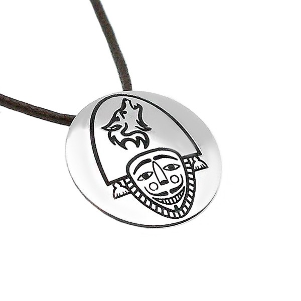 Colgante, cigarrón pequeño, en plata de ley