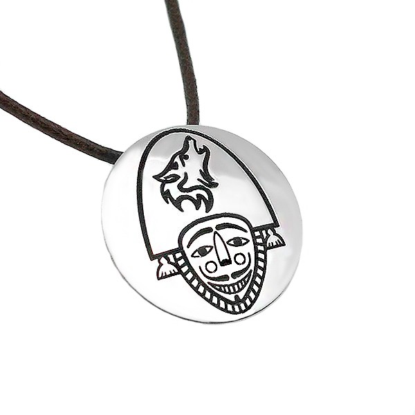 Colgante, cigarrón pequeño, en plata de ley