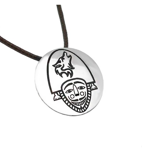 Colgante, cigarrón pequeño, en plata de ley