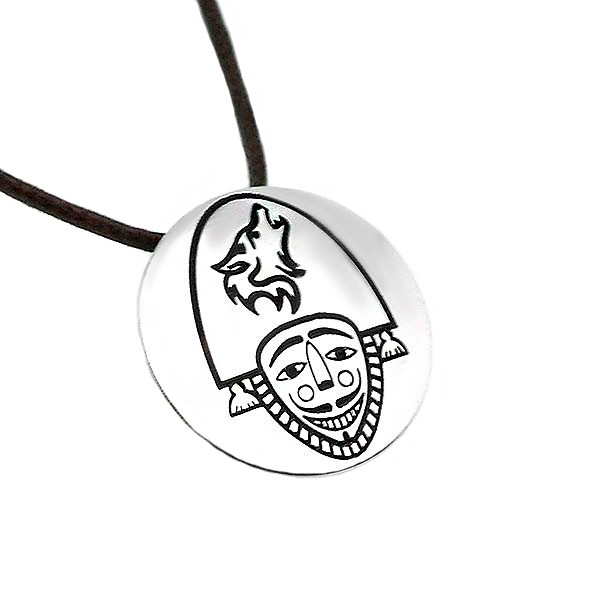 Colgante, cigarrón pequeño, en plata de ley