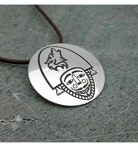 Colgante, cigarrón pequeño, en plata de ley