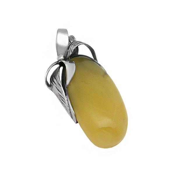 Colgante ámbar lazo