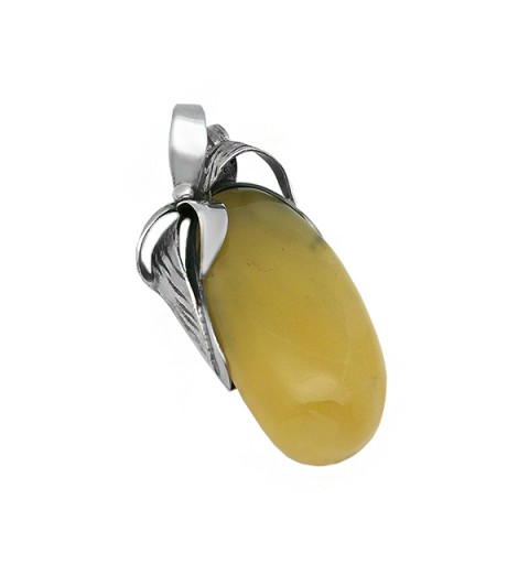 Colgante ámbar lazo