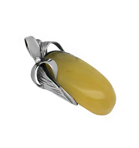 Colgante ámbar lazo