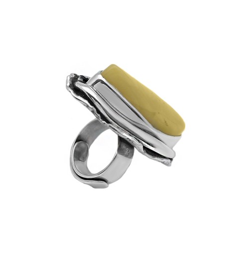 Anillo ámbar ajustable