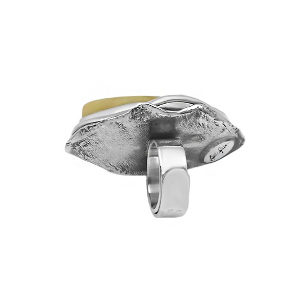 Anillo ámbar ajustable