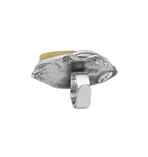 Anillo ámbar ajustable