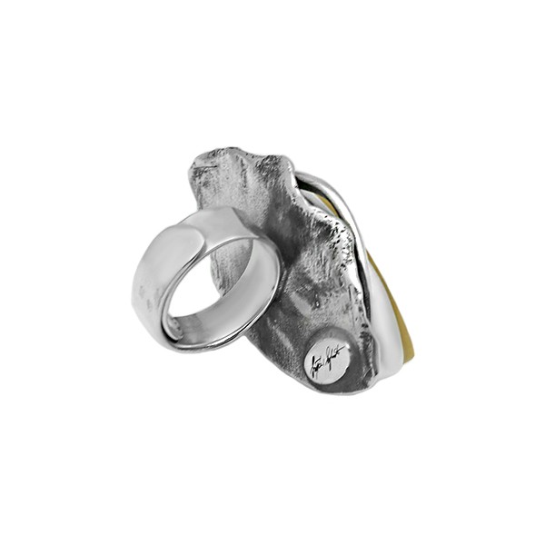 Anillo ámbar ajustable