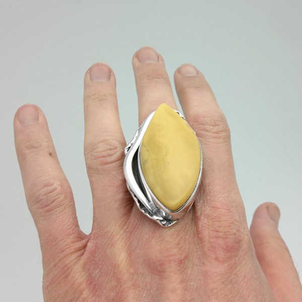 Anillo ámbar ajustable