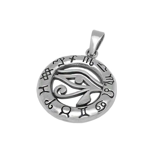 Eye of Horus pendant with runes