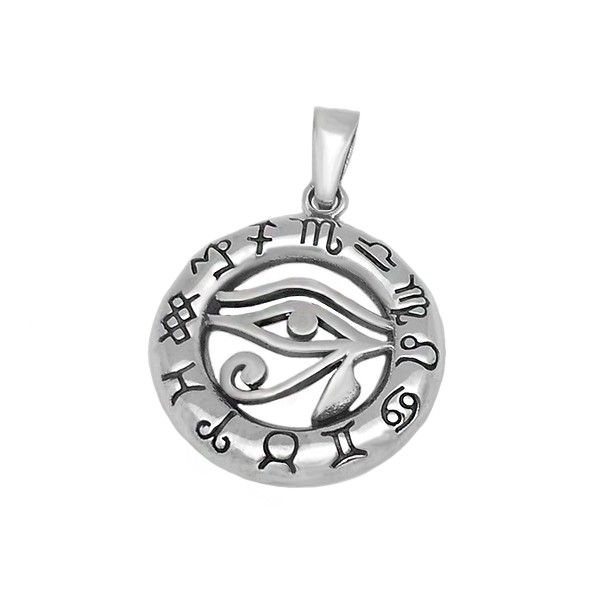Eye of Horus pendant with runes