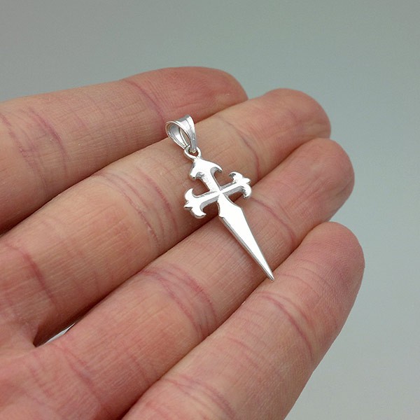 Sterling Pendant, Cross of Santiago