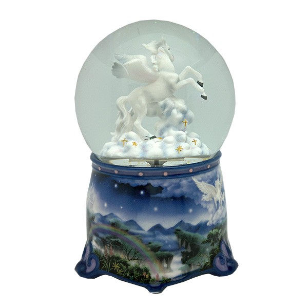 Snow globe with two unicorns