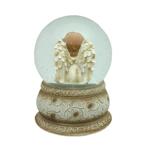 Bola de nieve con querubín.