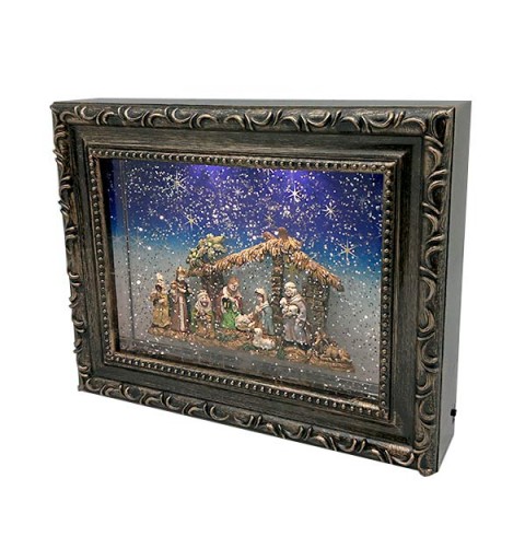 Picture or lantern, in which we see represented the arrival of the wise men to Bethlehem.