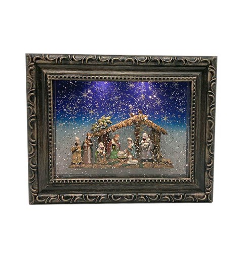 Picture or lantern, in which we see represented the arrival of the wise men to Bethlehem.