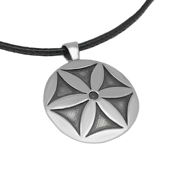 Celtic galana flower pendant