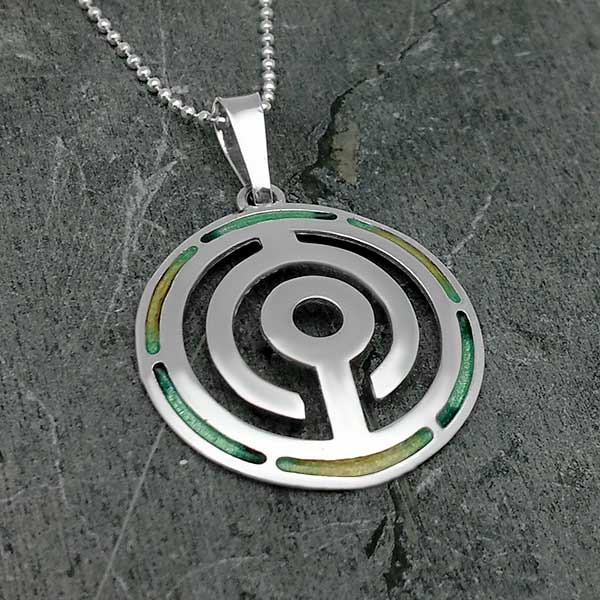 Celtic labyrinth pendant