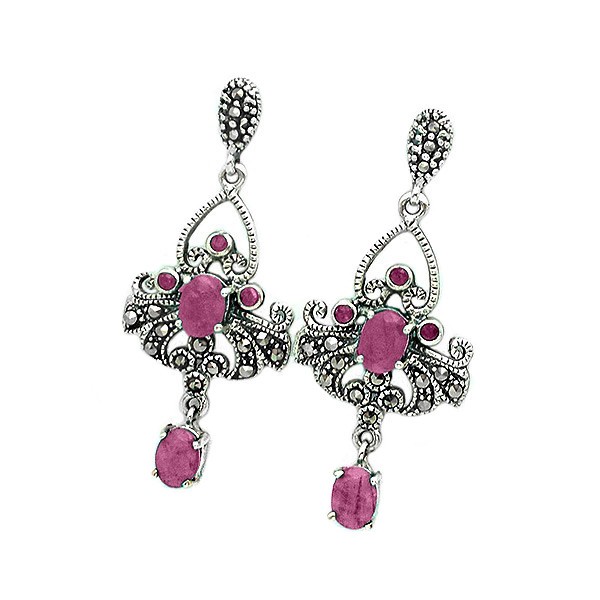 Pendientes de rubies