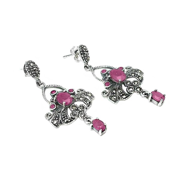 Pendientes de rubies
