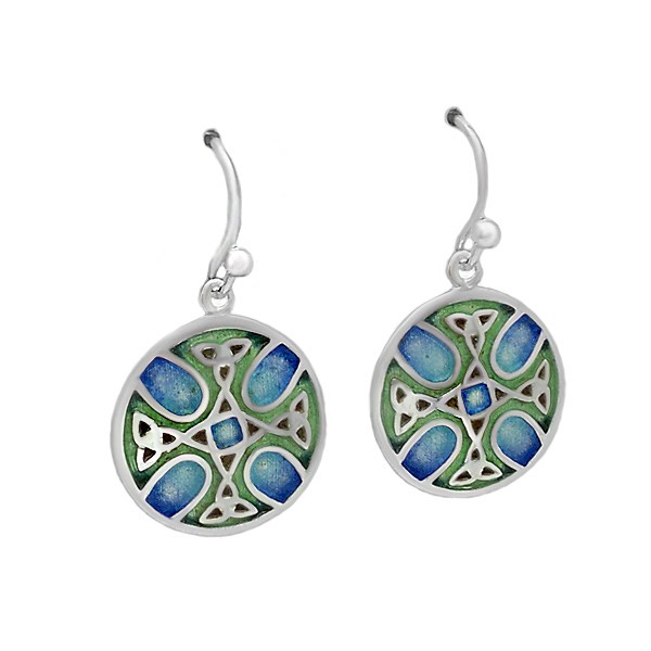 Celtic cross earrings