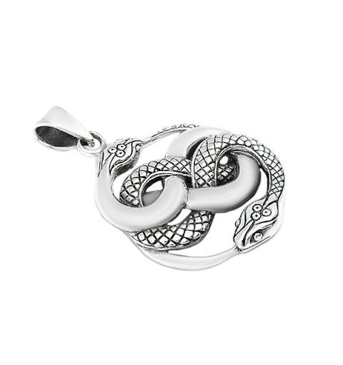 Colgante celta en plata con el símbolo Wuibre