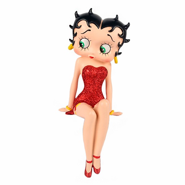 Betty Boop repisa vestido rojo