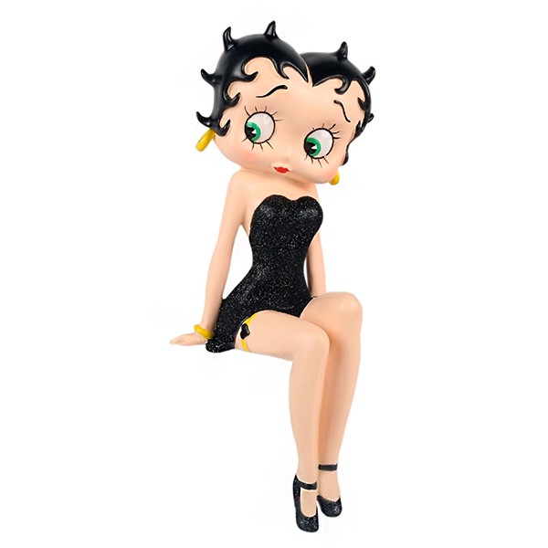 Betty Boop black dress shelf