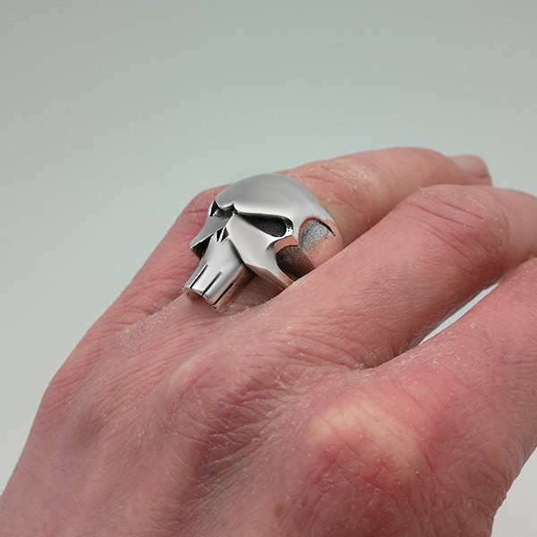 Anillo calavera lisa