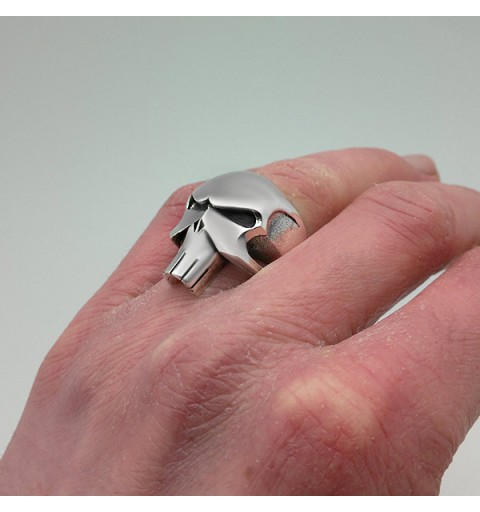 Anillo calavera lisa