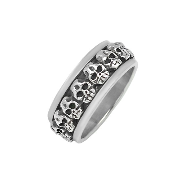 Anillo calaveras antiestrés