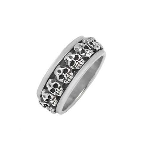Anillo calaveras antiestrés