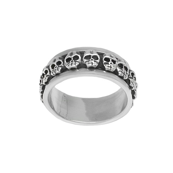 Anillo calaveras antiestrés