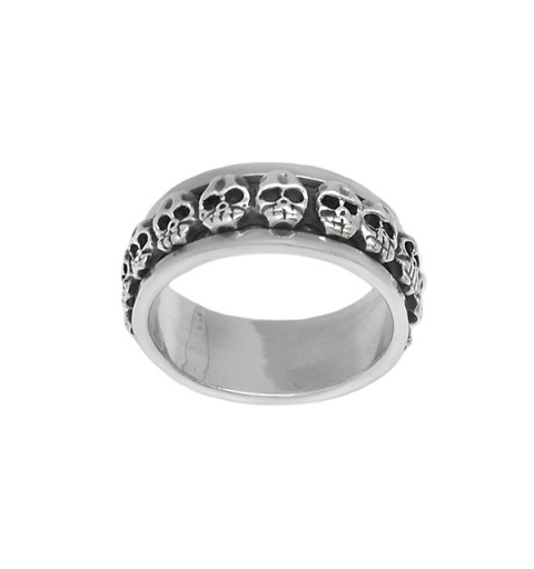 Anillo calaveras antiestrés