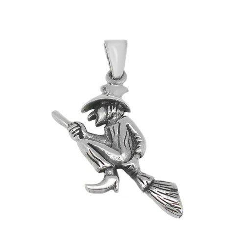Pendant Witch luck, made of sterling silver.