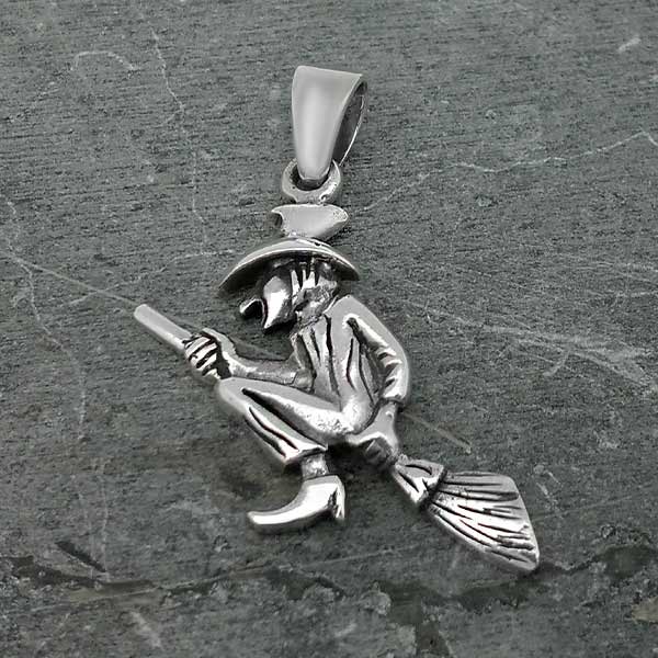 Pendant Witch luck, made of sterling silver.