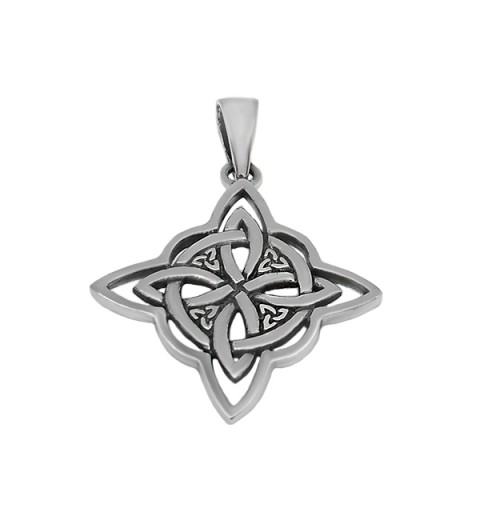Witch knot pendant with triquetas