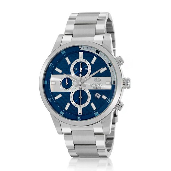 Men's blue dial watch