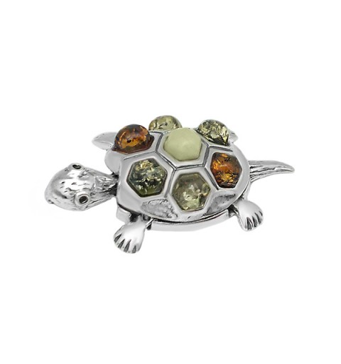 Amber turtle pendant