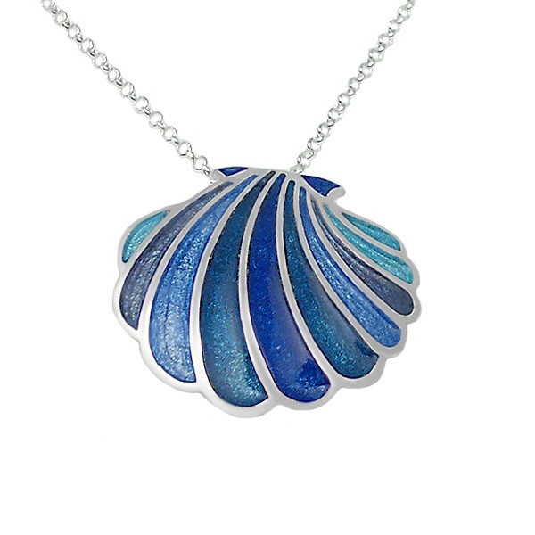 Blue shell pendant , road santiago