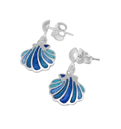 Santiago shell sterling earrings