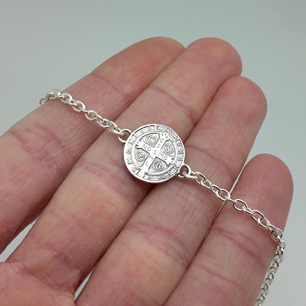 Saint Benedict medal bracelet