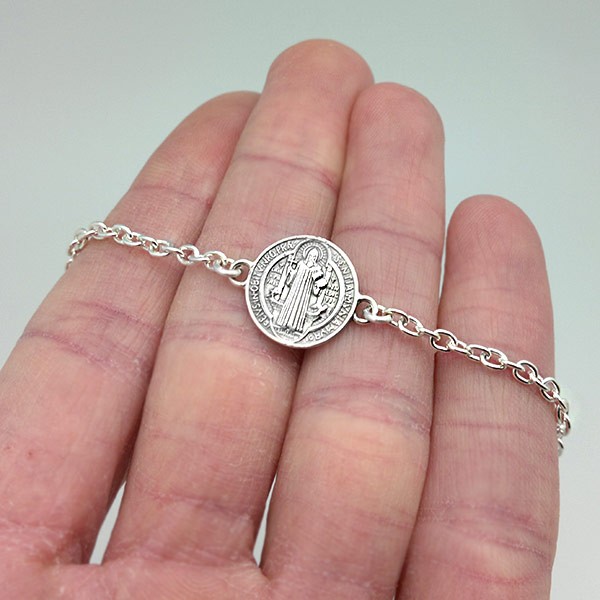 Saint Benedict medal bracelet