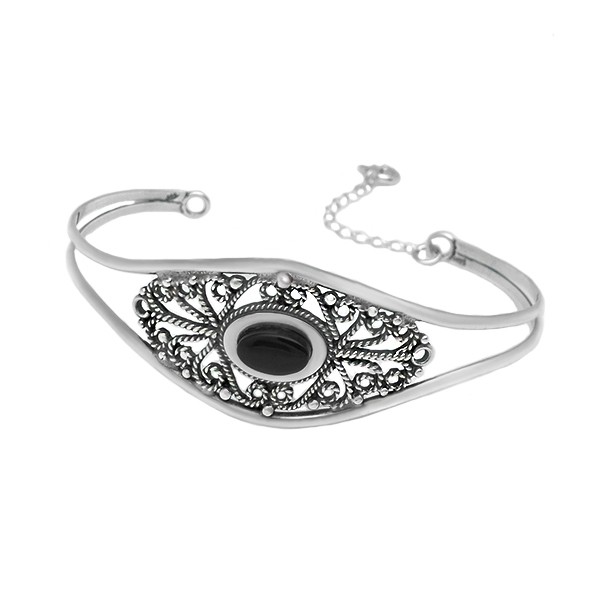 Pulsera azabache y filigrana